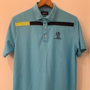 144th St andrews Golf shirt OPEN GARB teen 13-14